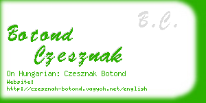 botond czesznak business card